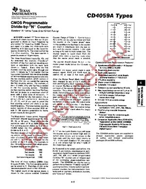 CD4059AEE4 datasheet  